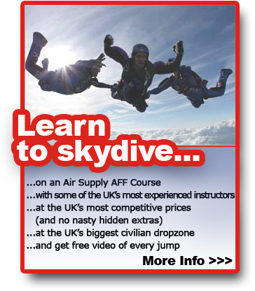 Learn to skydive with an AFF Course!